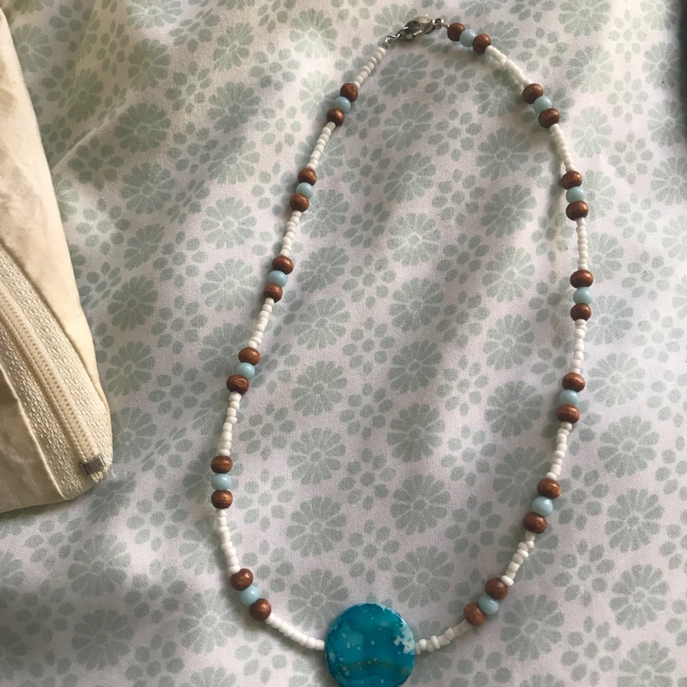 Beaded beachy necklace
